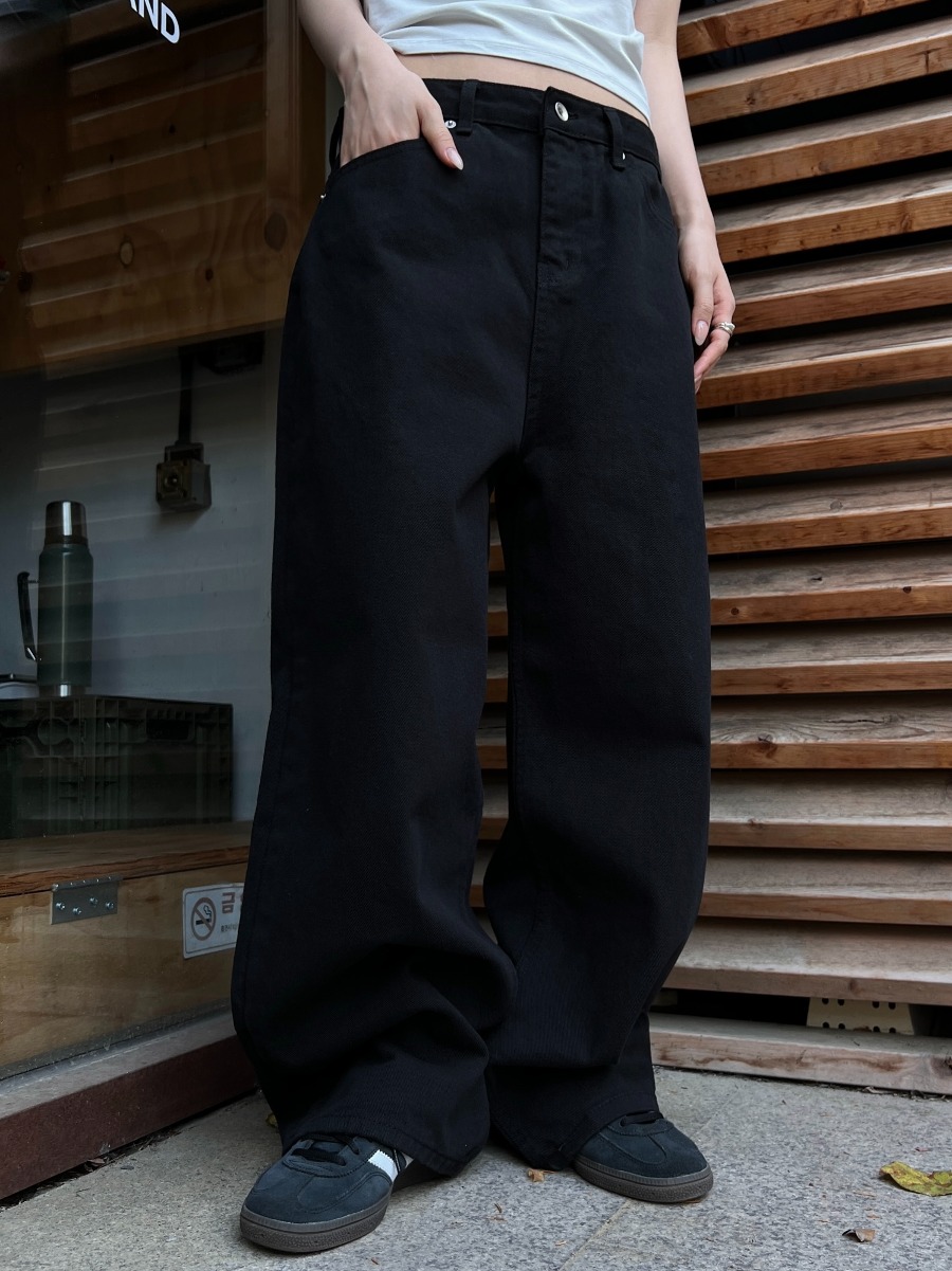 Grow Unisex Cotton Pants (black)